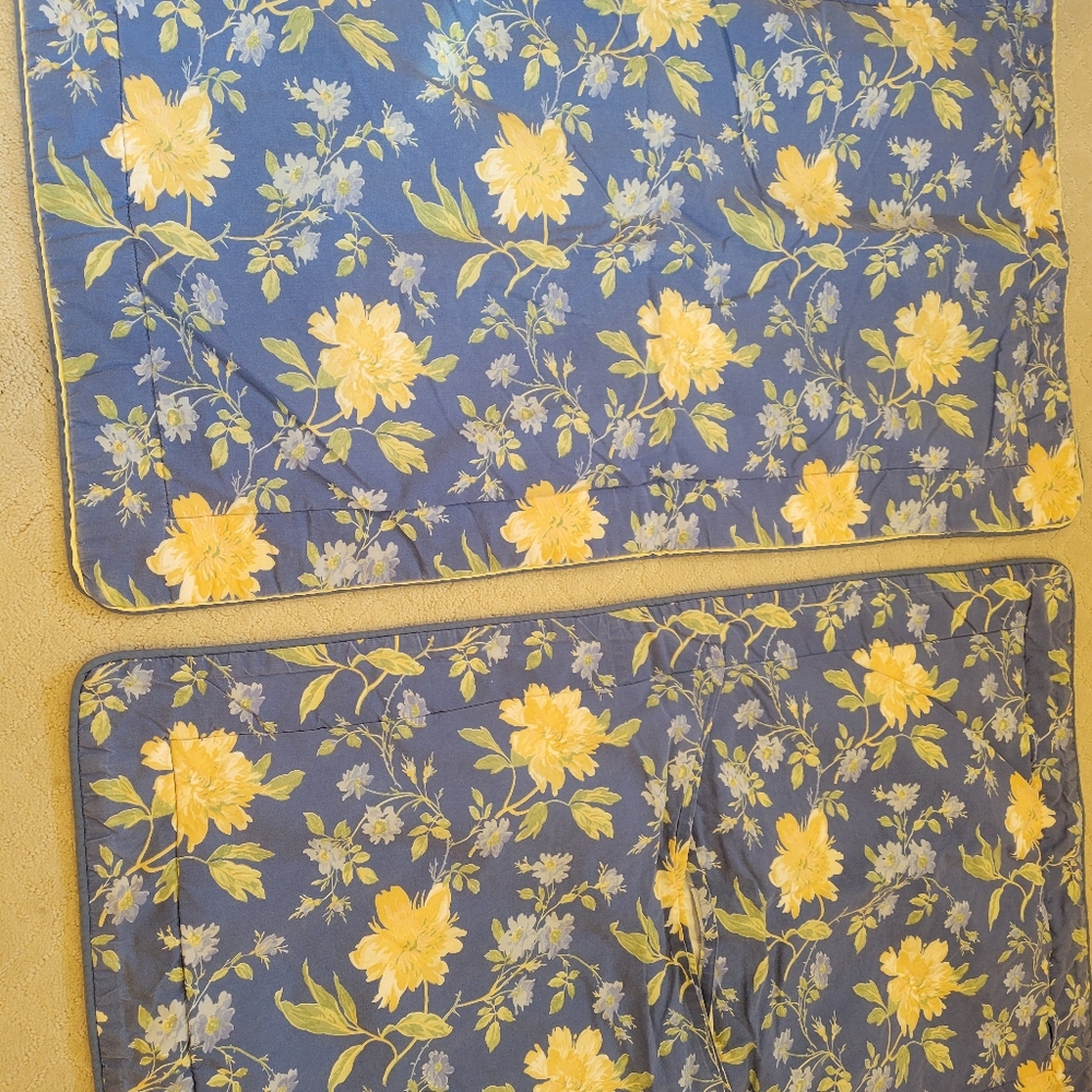 Laura Ashley Emilie Blue King Shams